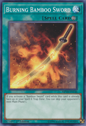 Burning Bamboo Sword - MP18-EN146 Common 1st Edition