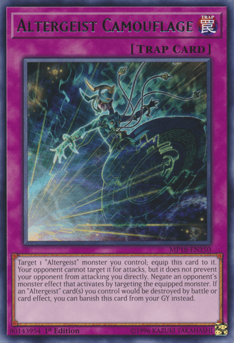 Altergeist Camouflage - MP18-EN150 Rare 1st Edition