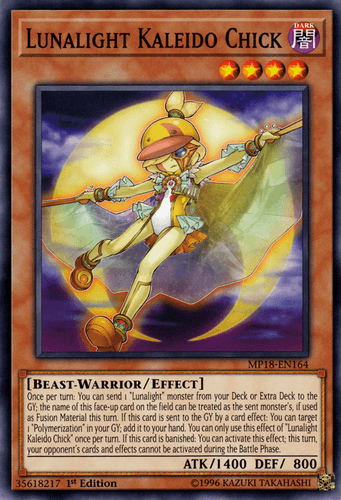 Lunalight Kaleido Chick - MP18-EN164 Common 1st Edition