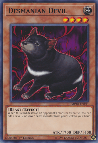 Desmanian Devil - MP18-EN191 Rare 1st Edition