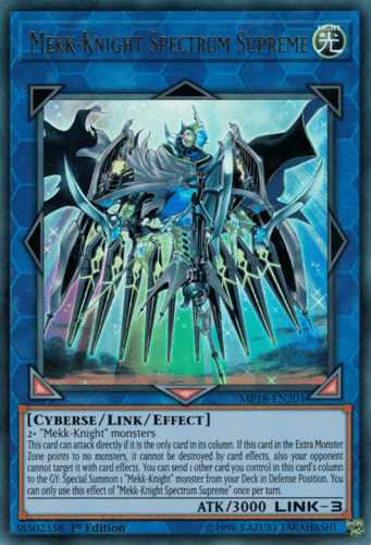 Mekk-Knight Spectrum Supreme - MP18-EN201 Ultra Rare 1st Edition