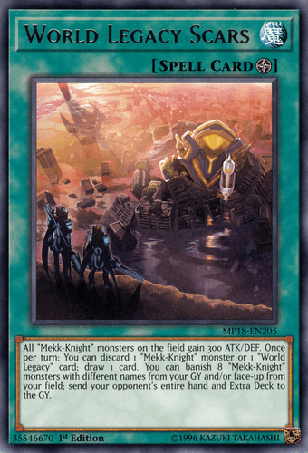 World Legacy Scars - MP18-EN205 Rare 1st Edition