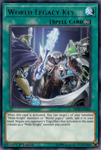 World Legacy Key - MP18-EN206 Rare 1st Edition