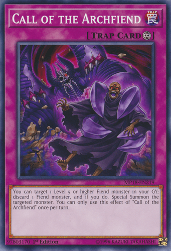 Call of the Archfiend - MP18-EN219 Common 1st Edition