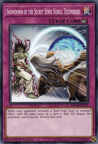 Showdown of the Secret Sense Scroll Techniques - MP18-EN221 Common 1st Edition