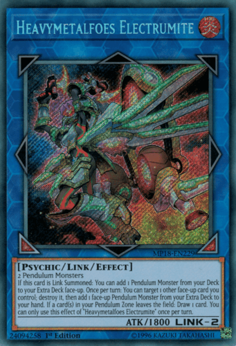Heavymetalfoes Electrumite - MP18-EN229 Secret Rare 1st Edition