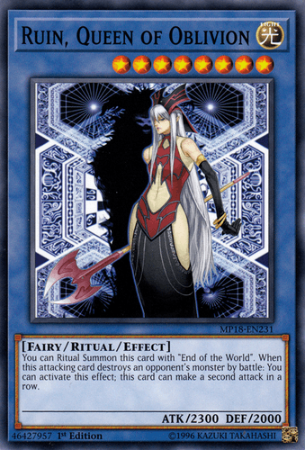 Ruin, Queen of Oblivion - MP18-EN231 Common 1st Edition