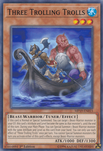 Three Trolling Trolls - MP19-EN015 Common 1st Edition