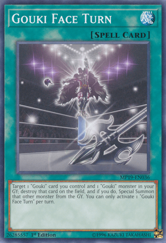 Gouki Face Turn - MP19-EN036 Common 1st Edition