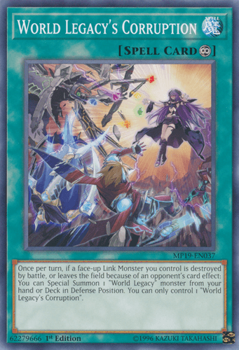 World Legacy's Corruption - MP19-EN037 Common 1st Edition