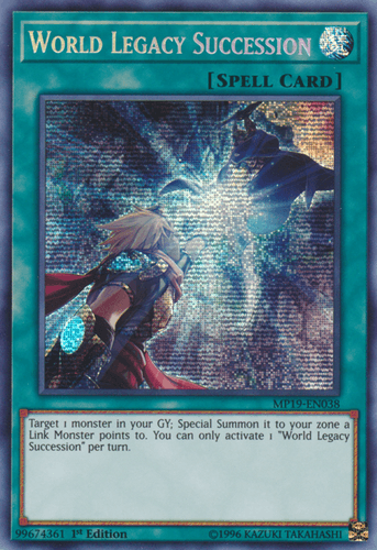 World Legacy Succession - MP19-EN038 Prismatic Secret Rare 1st Edition