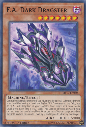 F.A. Dark Dragster - MP19-EN060 Common 1st Edition