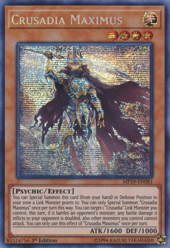 Crusadia Maximus - MP19-EN081 Prismatic Secret Rare Unlimited
