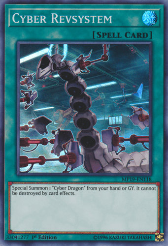 Cyber Revsystem - MP19-EN118 Super Rare 1st Edition