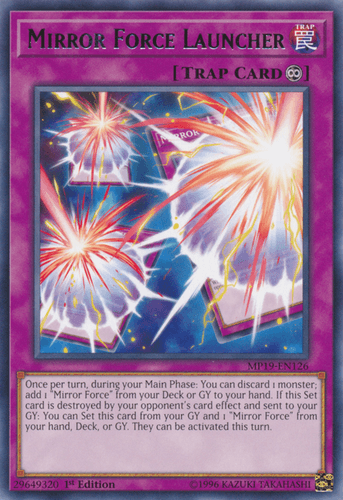 Mirror Force Launcher - MP19-EN126 Rare 1st Edition