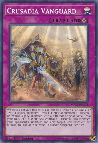 Crusadia Vanguard - MP19-EN128 Common 1st Edition