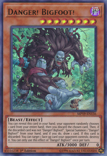 Danger! Bigfoot! - MP19-EN136 Ultra Rare Unlimited
