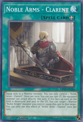 Noble Arms - Clarent - MP19-EN144 Common 1st Edition