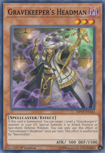 Gravekeeper's Headman - MP19-EN163 Common Unlimited