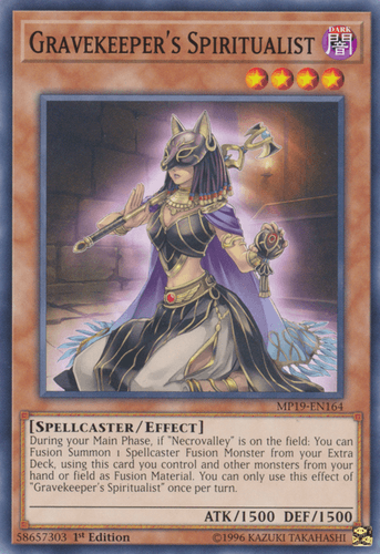 Gravekeeper's Spiritualist - MP19-EN164 Common 1st Edition