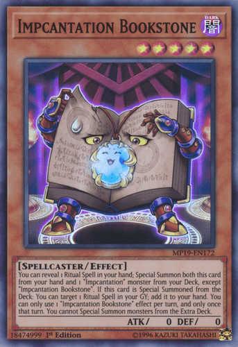 Impcantation Bookstone - MP19-EN172 Super Rare Unlimited