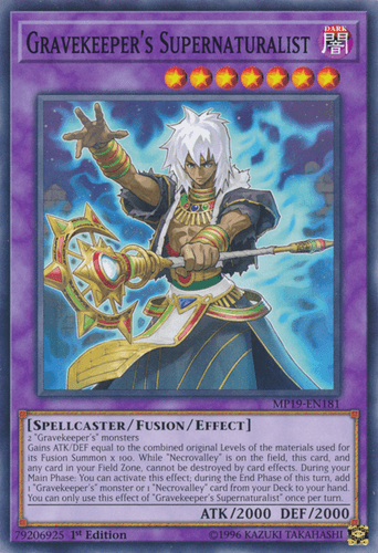 Gravekeeper's Supernaturalist - MP19-EN181 Common Unlimited