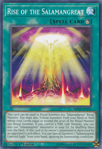 Rise of the Salamangreat - MP19-EN195 Common 1st Edition