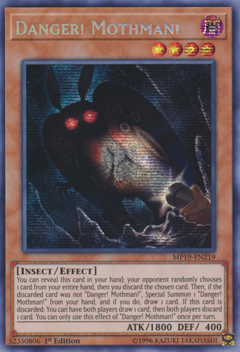 Danger! Mothman! - MP19-EN219 Prismatic Secret Rare 1st Edition