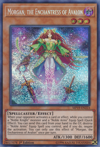 Morgan, the Enchantress of Avalon - MP19-EN223 Prismatic Secret Rare Unlimited