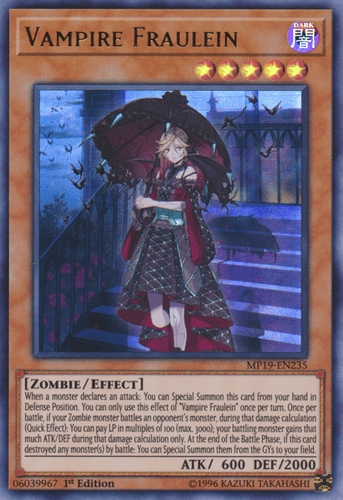 Vampire Fraulein - MP19-EN235 Ultra Rare 1st Edition
