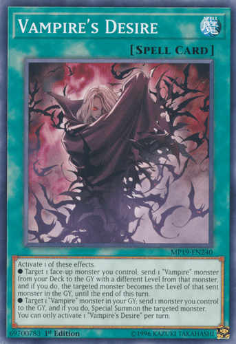 Vampire's Desire - MP19-EN240 Common Unlimited