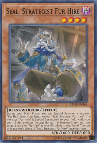 Seal, Strategist Fur Hire - MP19-EN248 Common 1st Edition