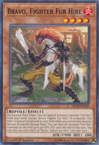 Bravo, Fighter Fur Hire - MP19-EN249 Common Unlimited