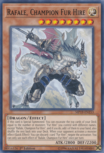 Rafale, Champion Fur Hire - MP19-EN253 Common 1st Edition
