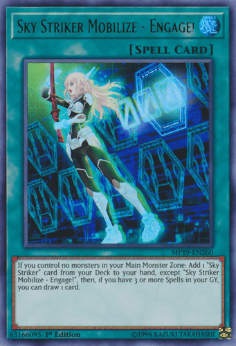 Sky Striker Mobilize - Engage! - MP19-EN260 Ultra Rare 1st Edition