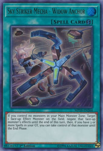 Sky Striker Mecha - Widow Anchor - MP19-EN264 Ultra Rare 1st Edition