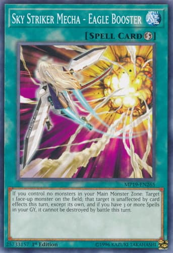 Sky Striker Mecha - Eagle Booster - MP19-EN265 Common 1st Edition
