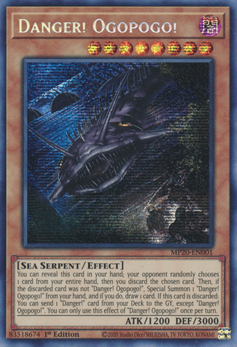 Danger! Ogopogo! - MP20-EN001 Prismatic Secret Rare 1st Edition