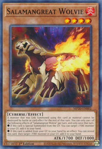 Salamangreat Wolvie - MP20-EN002 Common 1st Edition