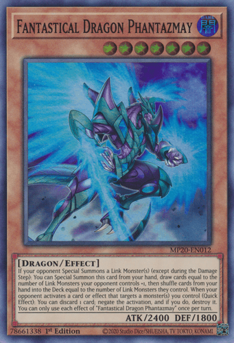 Fantastical Dragon Phantazmay - MP20-EN012 Super Rare 1st Edition