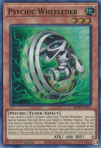 Psychic Wheeleder - MP20-EN014 Ultra Rare 1st Edition