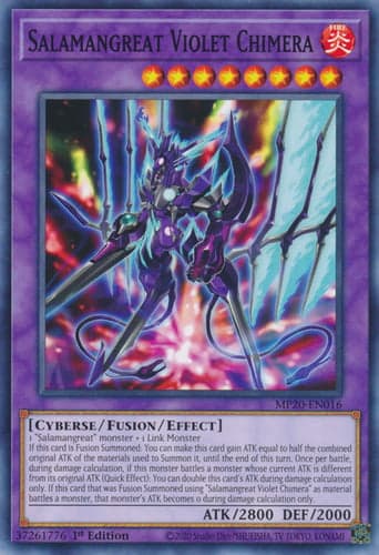 Salamangreat Violet Chimera - MP20-EN016 Common 1st Edition