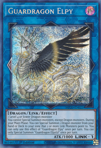 Guardragon Elpy - MP20-EN021 Prismatic Secret Rare 1st Edition