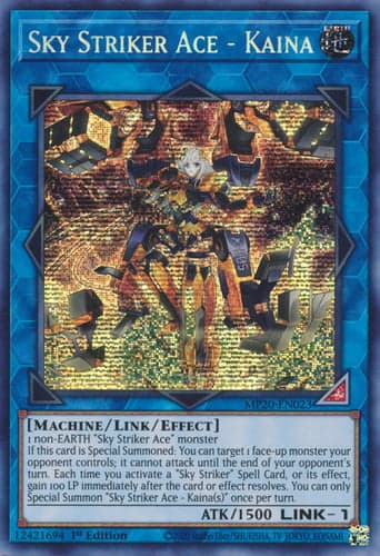 Sky Striker Ace - Kaina - MP20-EN023 Prismatic Secret Rare 1st Edition