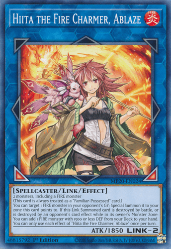 Hiita the Fire Charmer, Ablaze - MP20-EN024 Common 1st Edition