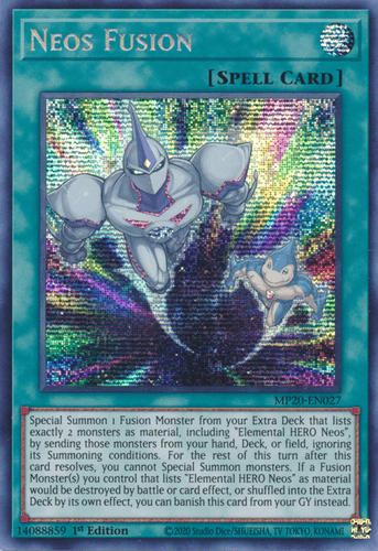 Neos Fusion - MP20-EN027 Prismatic Secret Rare 1st Edition