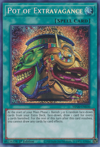 Pot of Extravagance - MP20-EN030 Prismatic Secret Rare 1st Edition