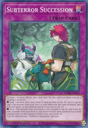 Subterror Succession - MP20-EN033 Common 1st Edition