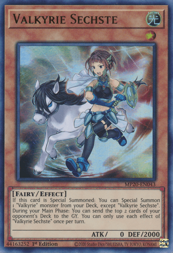 Valkyrie Sechste - MP20-EN043 Ultra Rare 1st Edition
