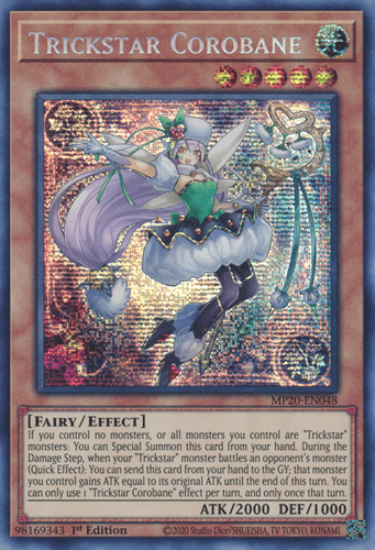 Trickstar Corobane - MP20-EN048 Prismatic Secret Rare 1st Edition